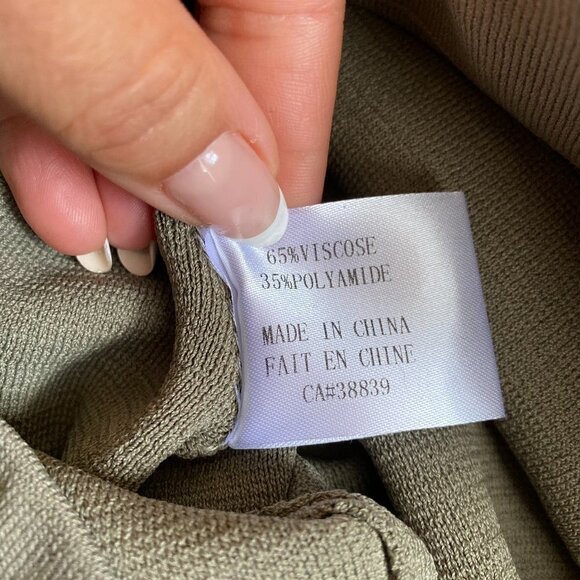 Brian Bailey BNWOT knit culottes XSmall olive crop - Picture 5 of 6